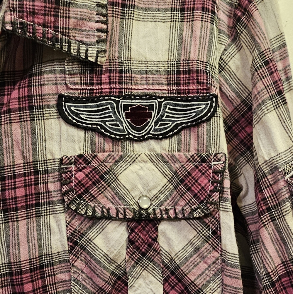Harley Davison General Motor Clothing- long Sleeve Shirt- Women,s Size 2XL - Picture 3 of 8